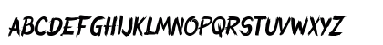 ROUGH-STROKE Regular Lowercase Preview