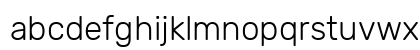 Rubik Light Lowercase Preview