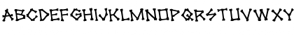 xBONES Rotated Regular Font