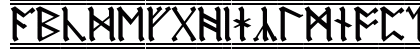 AngloSaxon Runes-2 Regular Lowercase Preview