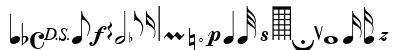 SaxNViolinsLightSSK Regular Lowercase Preview