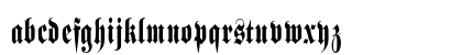 Schmalfette Fraktur Regular Lowercase Preview