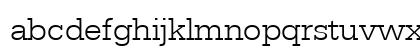 SerifaDLig Regular Lowercase Preview