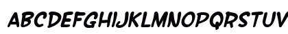 SF Wonder Comic Bold Italic Lowercase Preview