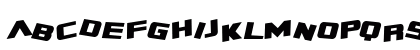 SF Zero Gravity Bold Italic Lowercase Preview