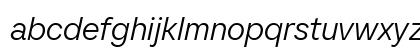 SFT Ritam Sans TRIAL Light Oblique Regular Lowercase Preview