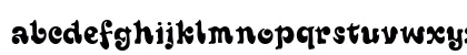 Sixties Regular Lowercase Preview