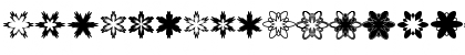MiniPics-Snowflakes Roman Font