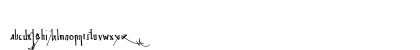 Spijker 08 Semi-condensed Regular Lowercase Preview