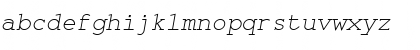 Monospace Oblique Font