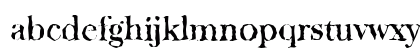 BaskervilleRandom-Medium Regular Lowercase Preview
