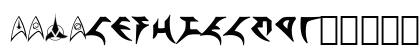StarTrek Pi BT Regular Lowercase Preview
