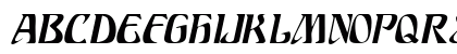 SundraDisplayCaps Italic Preview