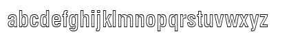 Swis721 BdCnOul BT Bold Outline Lowercase Preview