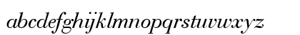 Bauer-Bodoni HU Italic Lowercase Preview