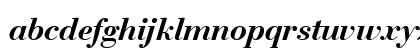 BauerBodoni BT Bold Italic Lowercase Preview
