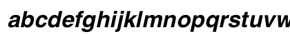 SwitzerlandBoldItalic Regular Lowercase Preview