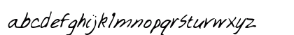 TaylorsHand Regular Lowercase Preview