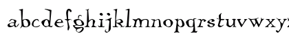 Temble ITC Normal Lowercase Preview