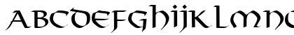 Thor Regular Lowercase Preview