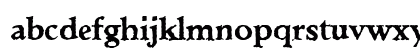 Ticonderoga DB Regular Lowercase Preview