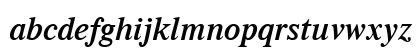 Times LT Semibold Italic Lowercase Preview