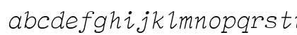 TiredOfCourierThin Italic Preview