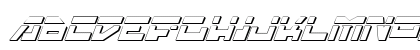 Trajia Laser Italic 3D Laser Italic 3D Preview