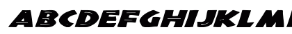 Tribeca Wd BI Bold Italic Lowercase Preview