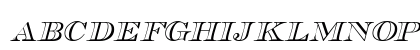 TribOutlineSCapsSSK Italic Preview