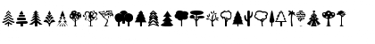 Tree Icons Regular Font
