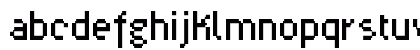 UF PT Bossa Regular Lowercase Preview