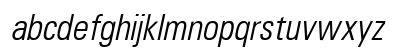 Uniform Condensed Light Italic Preview