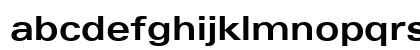 Univers Extended Bold Lowercase Preview