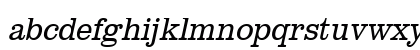 URWClarendonTLigExtNar Oblique Lowercase Preview
