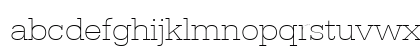 URWEgyptienneTExtLigWid Regular Lowercase Preview