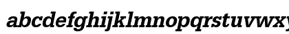URWEgyptienneTMedExtNar Oblique Lowercase Preview