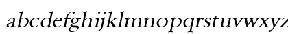 URWGaramondTExtWid Oblique Lowercase Preview