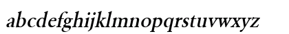URWGaramondTMedNar Oblique Lowercase Preview
