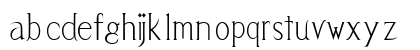 Vendetta Regular Lowercase Preview
