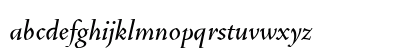 VendettaMedium Medium Italic Lowercase Preview