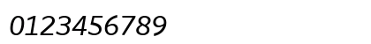 Whitney Numeric - Medium Italic Preview