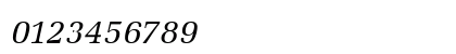 URWLatinoT Italic Numeric Preview