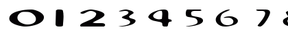 ZonaScriptSSK Regular Numeric Preview
