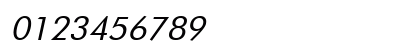 Cir Futura Italic Numeric Preview