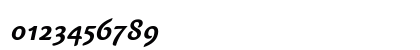 Bainsley Bold Italic Numeric Preview