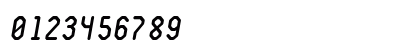 LAfacture NormalOblique Numeric Preview