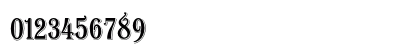 Algerian Condensed Plain Numeric Preview