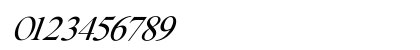 Bricktown Italic Regular Numeric Preview