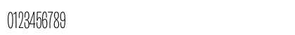 Burbank Big Condensed Light Numeric Preview